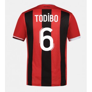 OGC Nice Jean-Clair Todibo #6 Hemmatröja 2023-24 Kortärmad